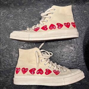 2019 Converse Comme des Garçons Play
× Chuck 70 Hi Top 'Multi Heart'